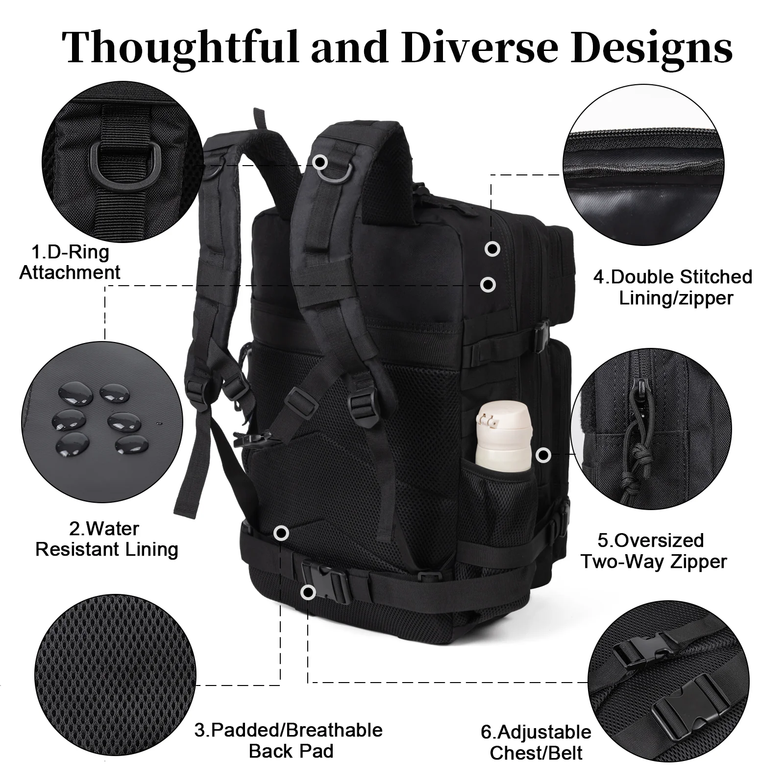 60L Army Military Tactical Bac - đánh giá và giá Sports Equipment Bag